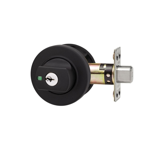 Lockwood Paradigm Deadbolt Round Rose Matt Black 005/B1MBKDP