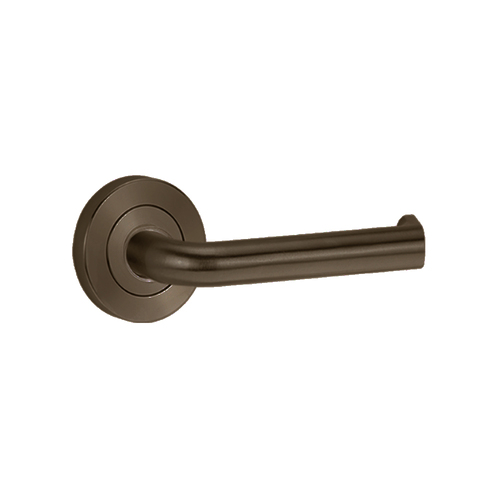 Lockwood Symphony 102 Door Lever on Round Rose Full Set Oil Rubbed Bronze 1220/1221/102ORB