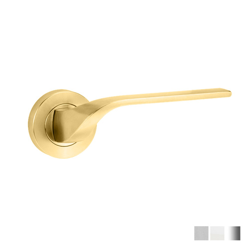 Lockwood Symphony 122 Door Lever on Round Rose - Available in Various Finishes and Handing