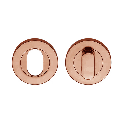 Lockwood Symphony 1220 Series Oval Cylinder And Turn Escutcheon Kit Antique Copper 1226/7NAC