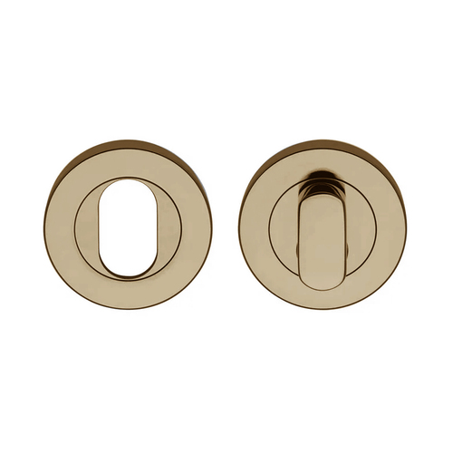 Lockwood Symphony 1220 Series Oval Cylinder And Turn Escutcheon Kit Architectural Bronze Unlacquered
