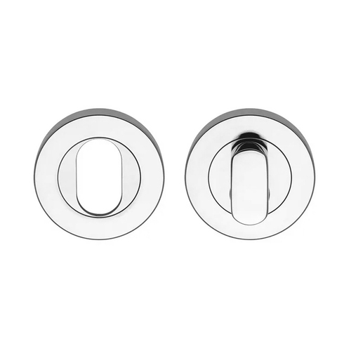 Lockwood Symphony 1220 Series Oval Cylinder And Turn Escutcheon Kit Chrome Plate 1226/7NCP