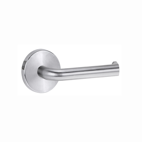 Lockwood Door Handle 1370 Series 102 Lever on Round Rose Full Set Satin Chrome 1370/1371/102SC