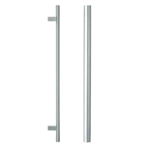 Lockwood Entrance Pull Handle 300mm Satin Stainless Steel Pair 141X300SSS