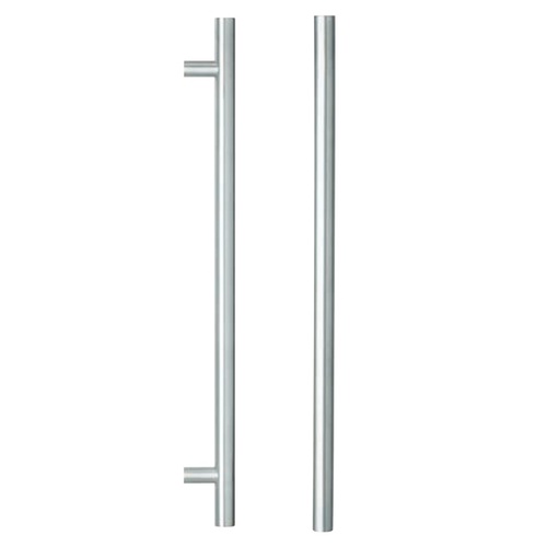 *Nonreturnable Item* Lockwood Entrance Pull Handle 450mm Satin Stainless Steel Pair 142X450SSS (MTO 4)