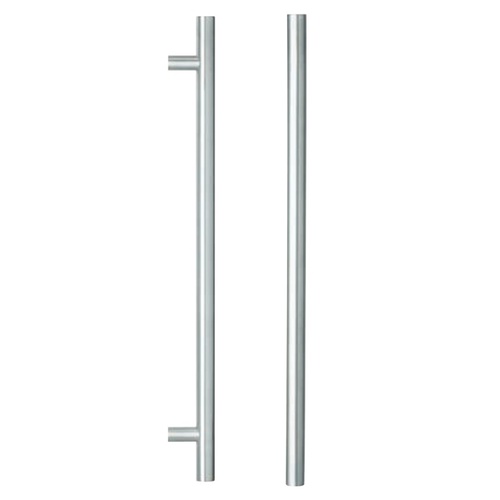 *Nonreturnable Item* Lockwood Entrance Pull Handle 600mm Satin Stainless Steel Pair 142X600SSS (MTO 4)