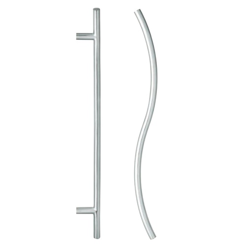*Nonreturnable Item* Lockwood Entrance Pull Handle 450mm Satin Stainless Steel Pair 147X450SSS (MTO 4)