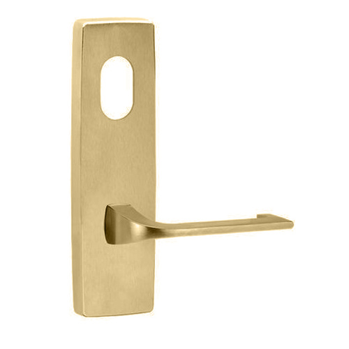 Lockwood Square End Plate with Cylinder Hole and 124 Lever Polished Brass 1801/124PB
