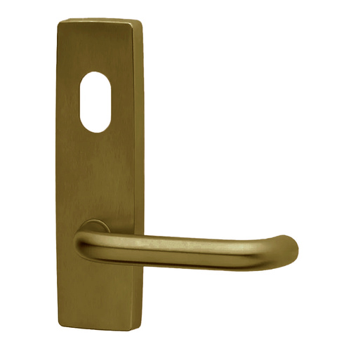 Lockwood 1801 Square End Plate with Cylinder Hole & 70 Lever Aged Brass 1801/70AG