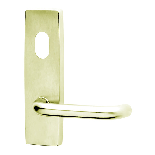 Lockwood 1801 Square End Plate with Cylinder Hole & 70 Lever Polished Brass Unlacquered 1801/70BU