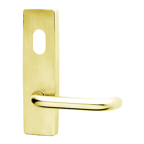Lockwood 1801 Square End Plate with Cylinder Hole & 70 Lever Polished Brass 1801/70PB