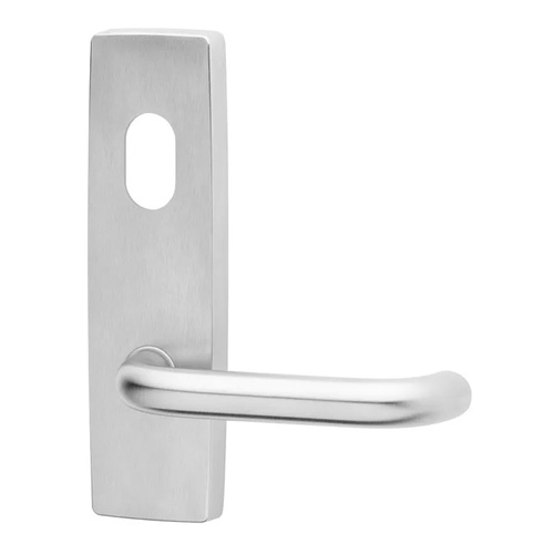 Lockwood 1801 Square End Plate with Cylinder Hole & 70 Lever Satin Chrome 1801/70SC