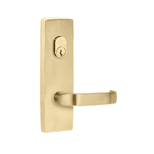 Lockwood Square End Plate with Cylinder Hole and 74 Lever Polished Brass 1801/74PB