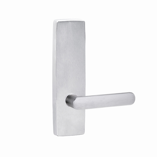 Lockwood Door Lever Handle Square End Plate 106 Lever Satin Chrome 1805/106SC