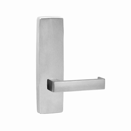 Lockwood Door Lever Handle Square End Plate 111 Lever Satin Chrome 1805/111SC