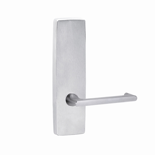 Lockwood Door Lever Handle Square End Plate 118 Lever Satin Chrome 1805/118SC