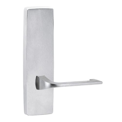 Lockwood 1805 Furniture Square End Plate & 124 Lever Satin Chrome 1805-124SC