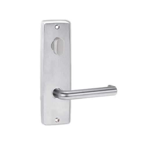 Lockwood Door Handle Square End Plate With Turn & 144 Lever Satin Chrome 1904/144SC
