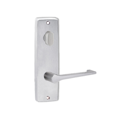 Lockwood Door Handle Square End Plate With Turn & 145 Lever Satin Chrome 1904/145SC