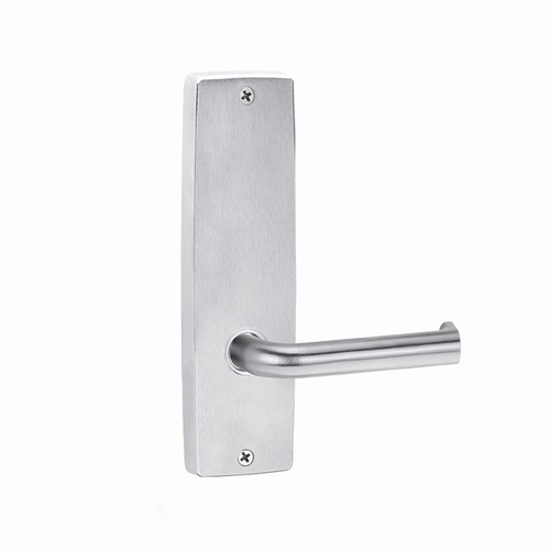 Lockwood Door Lever Handle Square End Plate 102 Lever Satin Chrome 1905/102SC