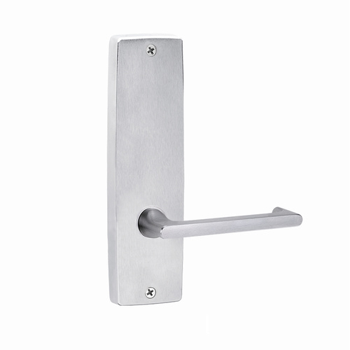 Lockwood Door Lever Handle Square End Plate 118 Lever Satin Chrome 1905/118SC