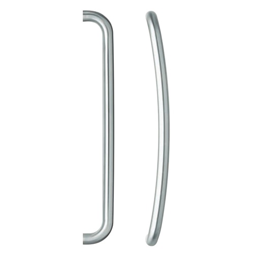 Lockwood Entrance Pull Handle 450mm Satin Stainless Steel Pair 192X450SSS