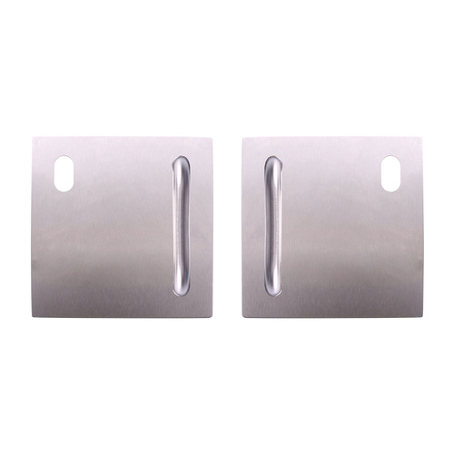 Lockwood 200 Exterior Plate with Cylinder Hole and P1 Pull Handle - Available in Various Handing