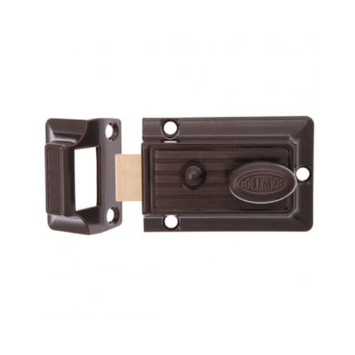 Lockwood 201 Nightlatch Florentine Bronze 60mm Backset 201FBDP
