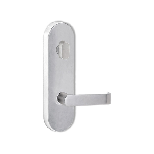 Lockwood Door Handle Round End Plate With Turn & 59 Lever Satin Chrome 2804/59SC