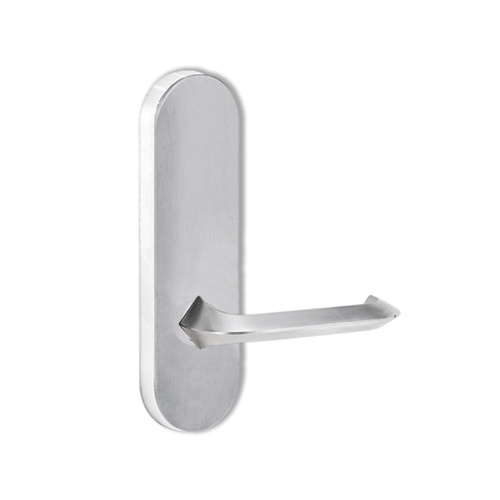 Lockwood Door Handle Round End Plate With 116 Lever Satin Chrome 2805/116SC