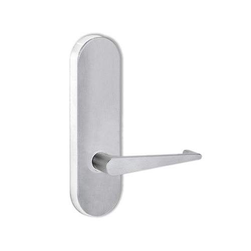 Lockwood Door Handle Round End Plate With 133 Lever Satin Chrome 2805/133SC