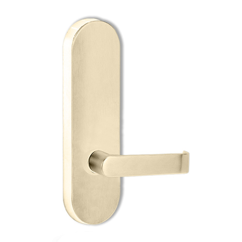 Lockwood 2805 Round End Plate With 59 Lever Polished Brass 2805/59PB