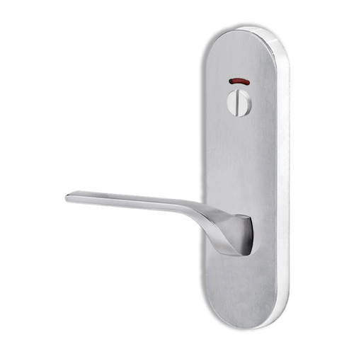 Lockwood 2814 Round End Plate With Privacy Indicator Emergency Turn and 122 Lever RH SC 2814/122RSC