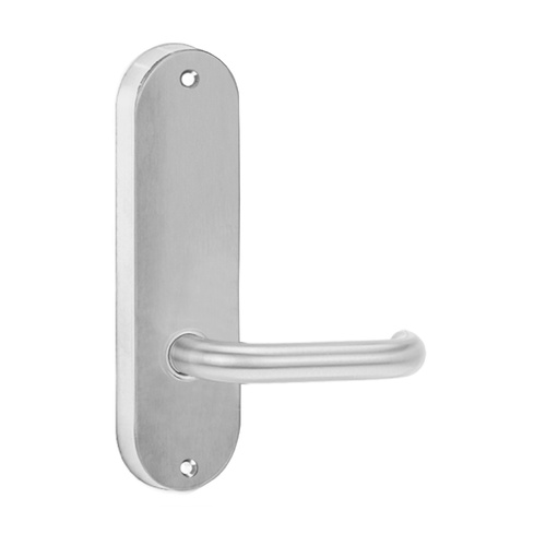 Lockwood Round End Plate with 70 Lever Satin Chrome 2905/70SC