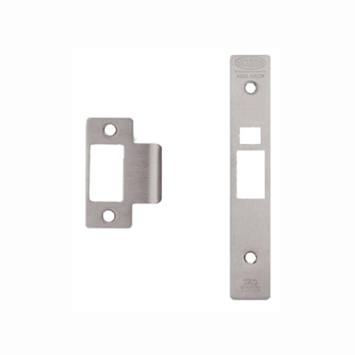 Lockwood Door Strike And Face Plate Finish Kit With Screws Powder Coat Matt White 3570-PCKITMW