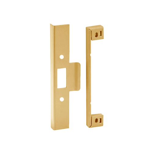 Lockwood 3772 Series Rebate Kit- 32mm Lip Strike Polished Brass Unlacquered 3772-RK32BU