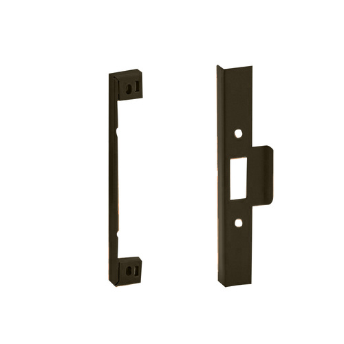 Lockwood 3772 Series Rebate Kit Lip Strike 32mm Matt Black 3772-RK32MBK