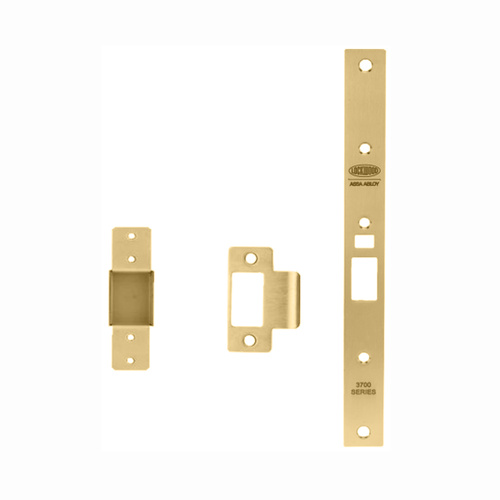 Lockwood Timber Door Fixing Conversion Kit Strike And Face Plate Polished Brass Unlacquered 3782-TFKITPBU