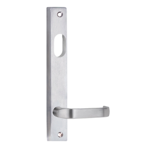 Lockwood 4701 Square End Plate With Cylinder Hole & 74 Lever Chrome Plate 4701/74CP