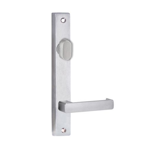 Lockwood 4704 Square End Plate With Turn & 76 Lever Satin Chrome 4704/76SC