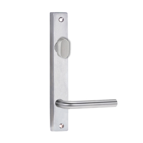 Lockwood 4704 Square End Plate With Turn & 97 Lever Satin Chrome 4704/97SC