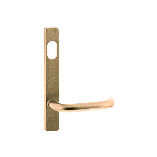 Lockwood 4801 Square End Plate with Cylinder Hole & 70 Lever Architectural Bronze Unlacquered