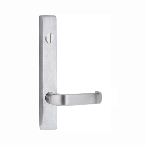 Lockwood Door Handle Square End Plate With Emergency Turn & 74 Lever Satin Chrome 4803/74SC