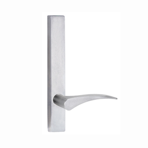 Lockwood Door Handle Square End Plate With 153 Lever Left Hand Satin Chrome 4805/153LSC