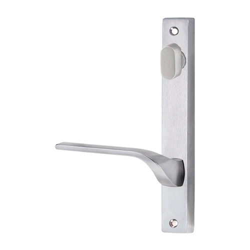 Lockwood 4904 Square End Plate With Turn and 122 Lever Right Hand Satin Chrome 4904/122RSC