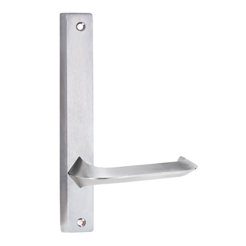 Lockwood 4905 Square End Plate with 116 Lever Satin Chrome 4905/116SC