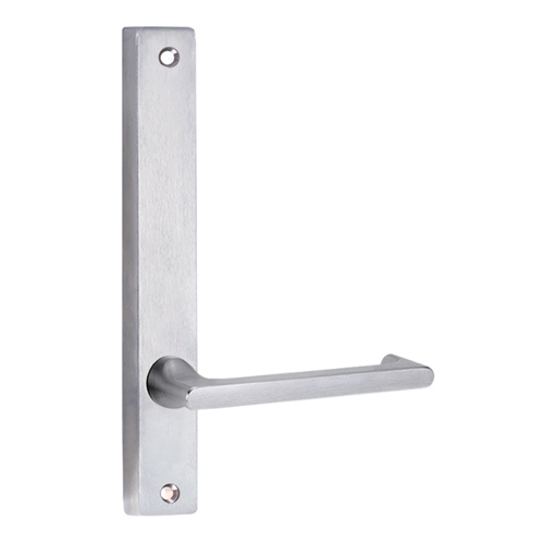 Lockwood 4905 Square End Plate with 118 Lever Satin Chrome 4905/118SC
