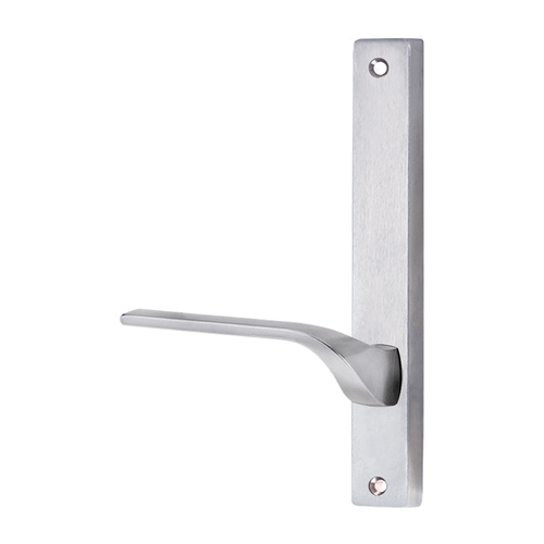 Lockwood 4905 Square End Plate With 122 Lever Right Hand Satin Chrome 4905/122RSC
