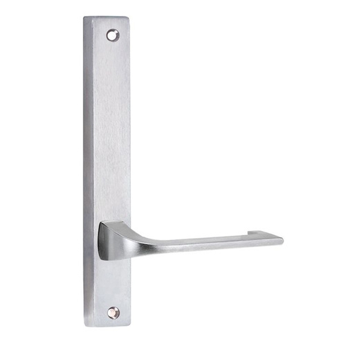 Lockwood 4905 Square End Plate with 124 Lever Satin Chrome 4905/124SC