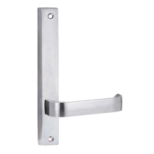 Lockwood 4905 Square End Plate with 131 Lever Satin Chrome 4905/131SC